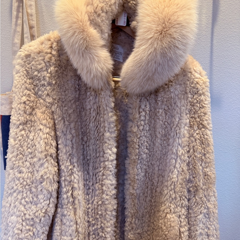 Elegant Cream Teddy Jacket